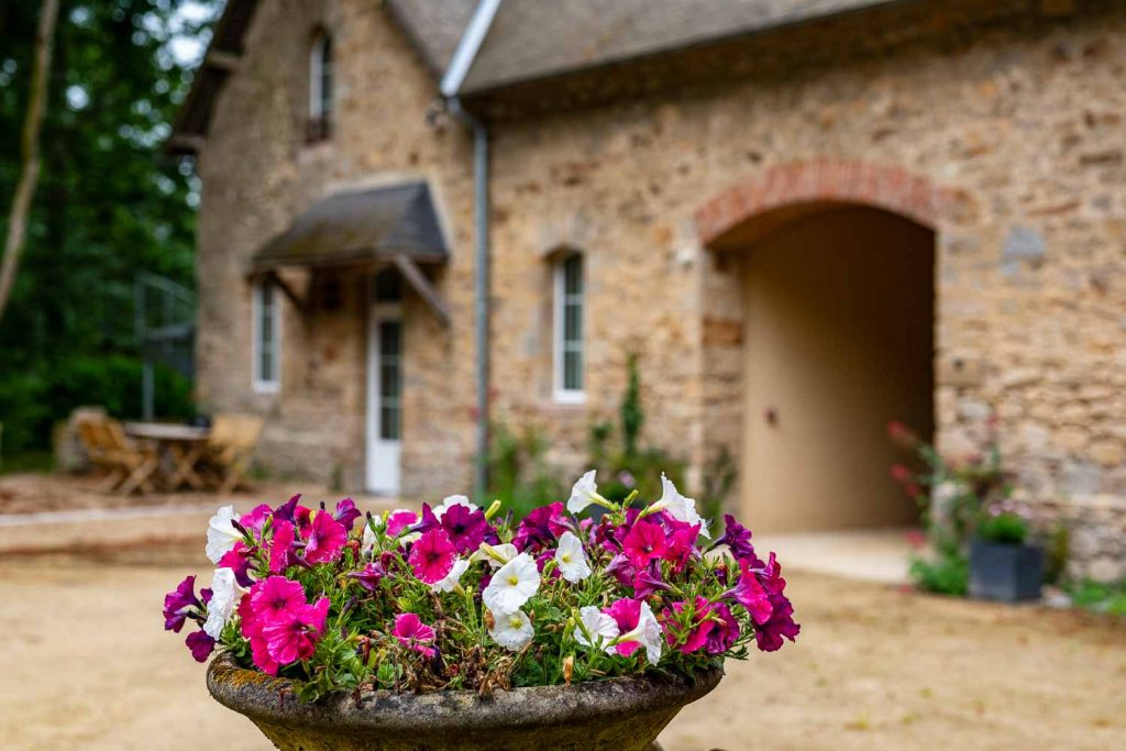 Le Gîte Pasteur et les extérieurs du Château Launay Guen